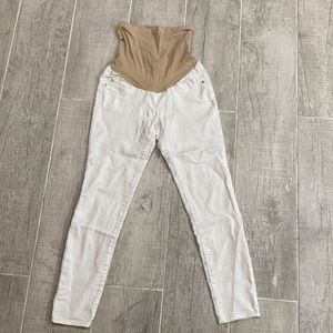 Maternity white skinny jeans size 26